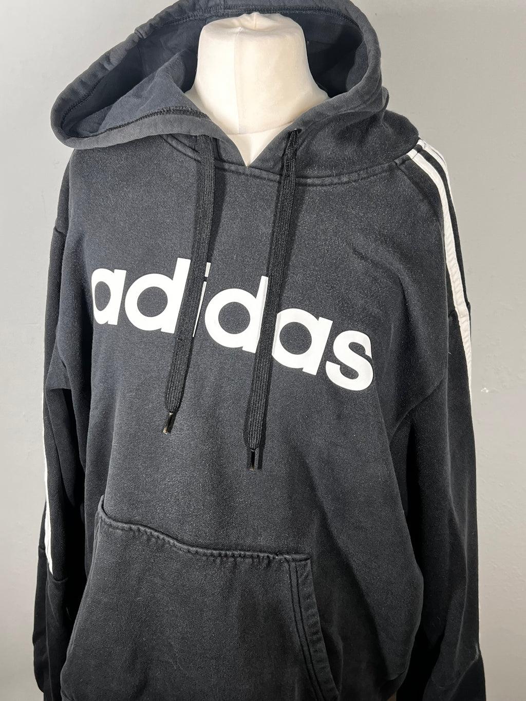 Adidas Black Hoodie | Size Large |Sportswear Gym Casual Logo Hoodie