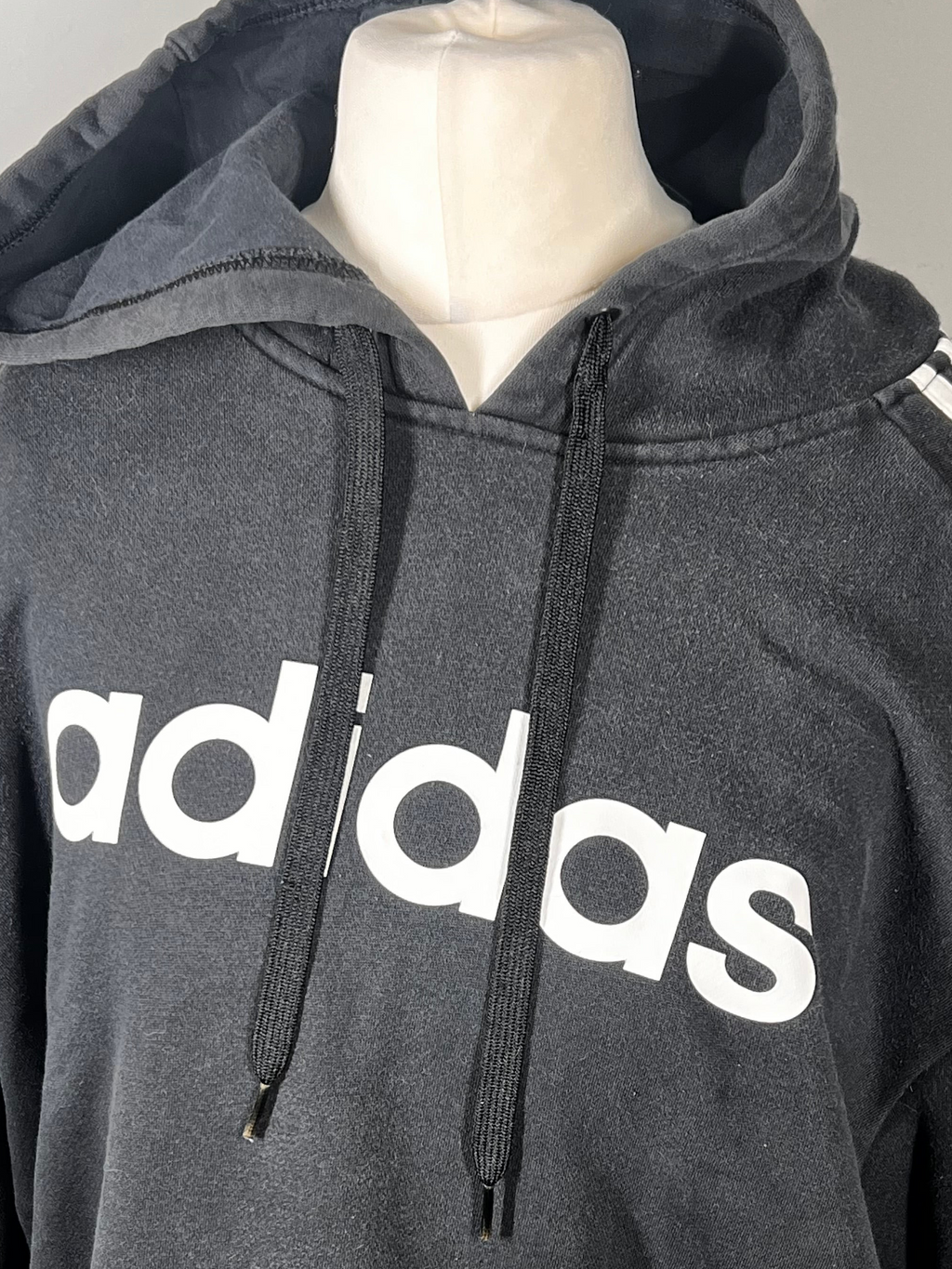 Adidas Black Hoodie | Size Large |Sportswear Gym Casual Logo Hoodie