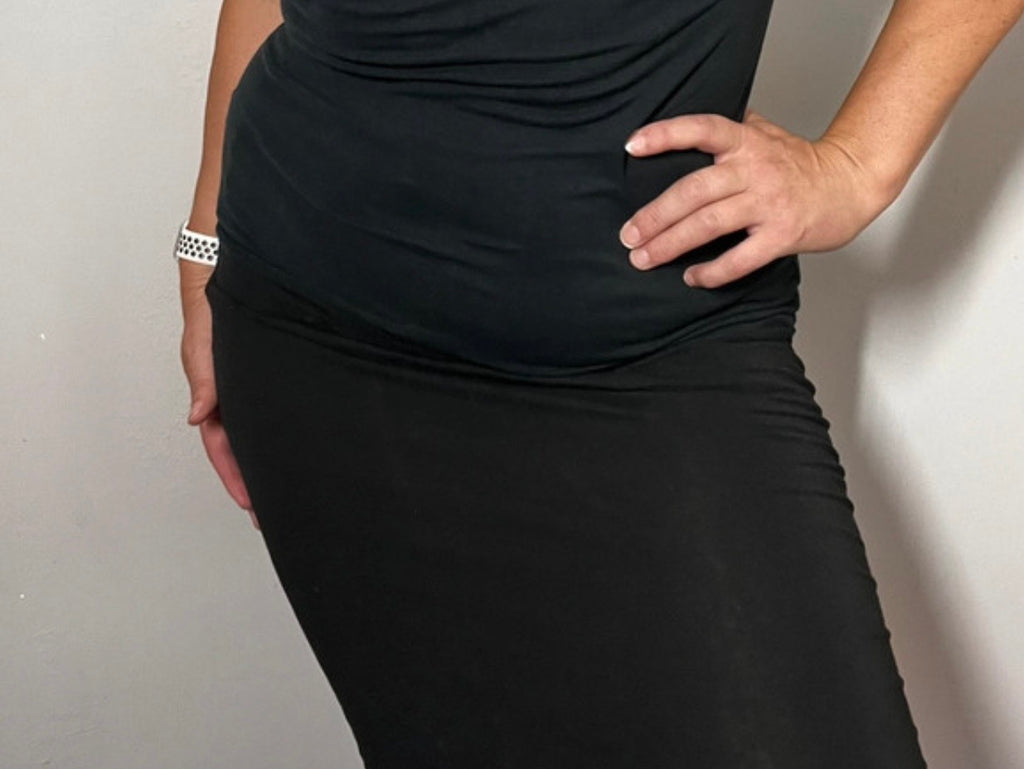 PLT Black Midi Skirt | Women’s Everyday Wardrobe Essential | Size 12-14