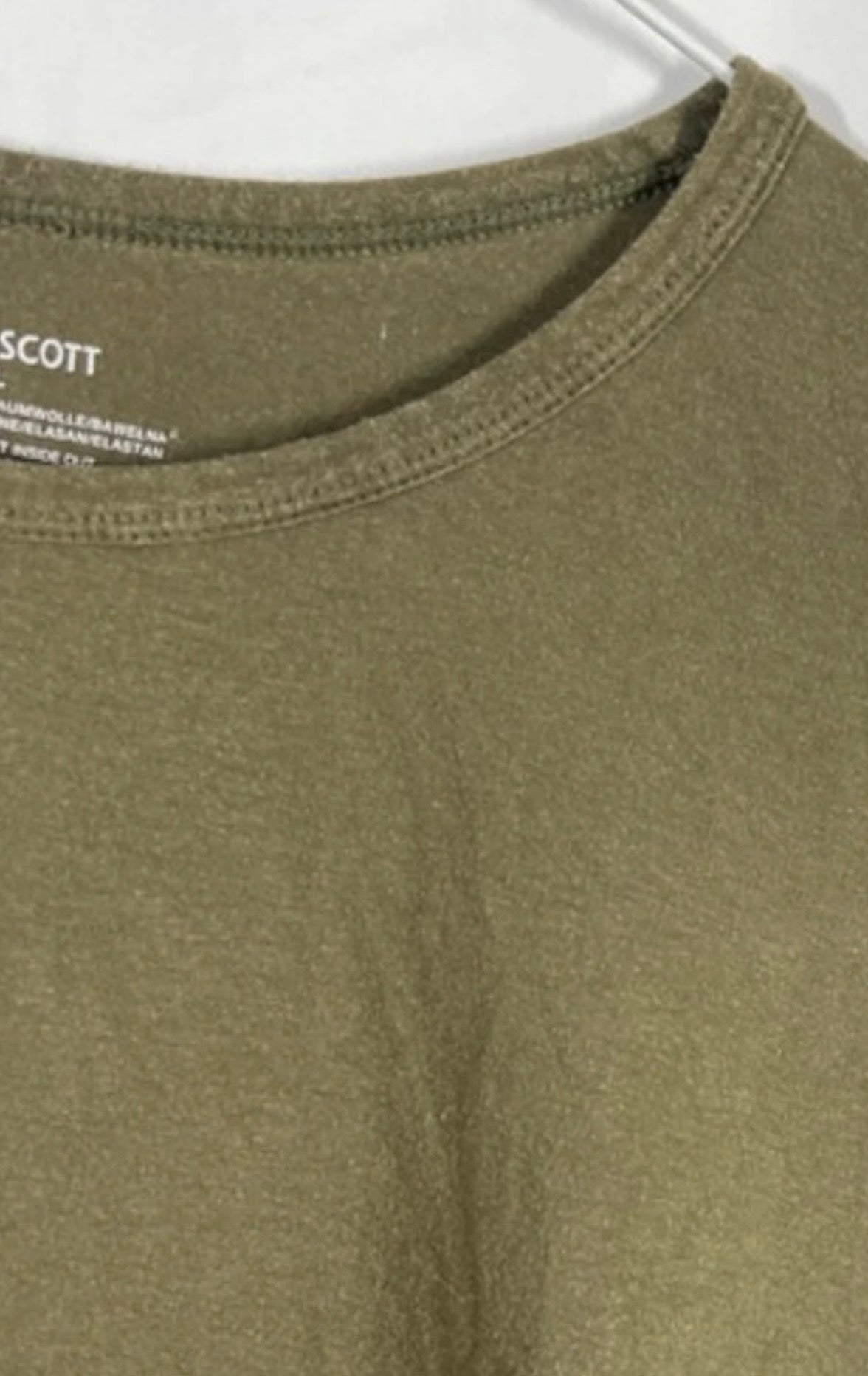 Lyle & Scott Khaki T-Shirt Mens | XL (Fits Large) | Short Sleeve Tee
