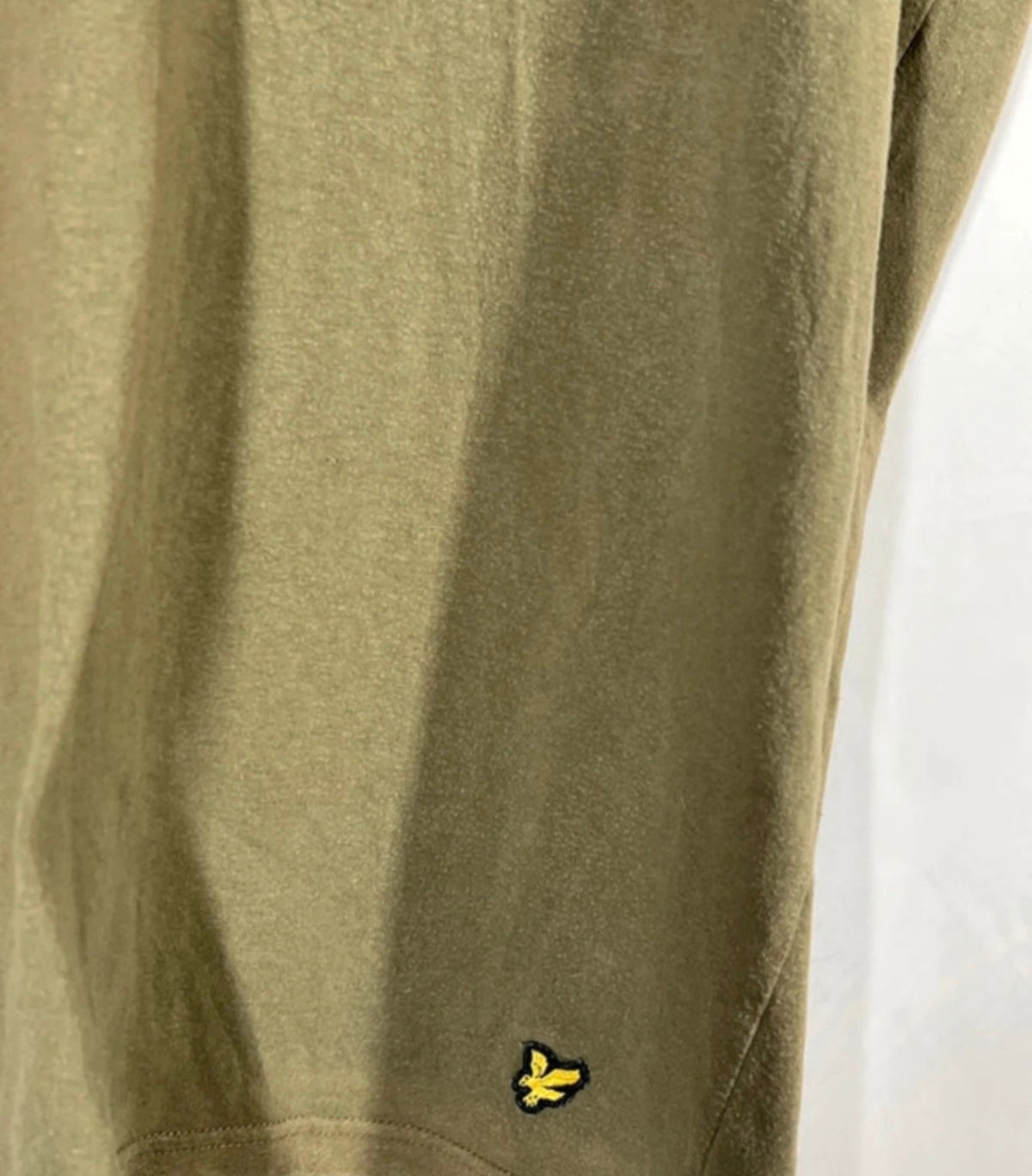 Lyle & Scott Khaki T-Shirt Mens | XL (Fits Large) | Short Sleeve Tee