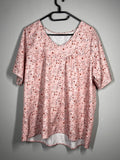 Pink Floral Maternity Blouse | Women’s Pregnancy Top | Size 2XL