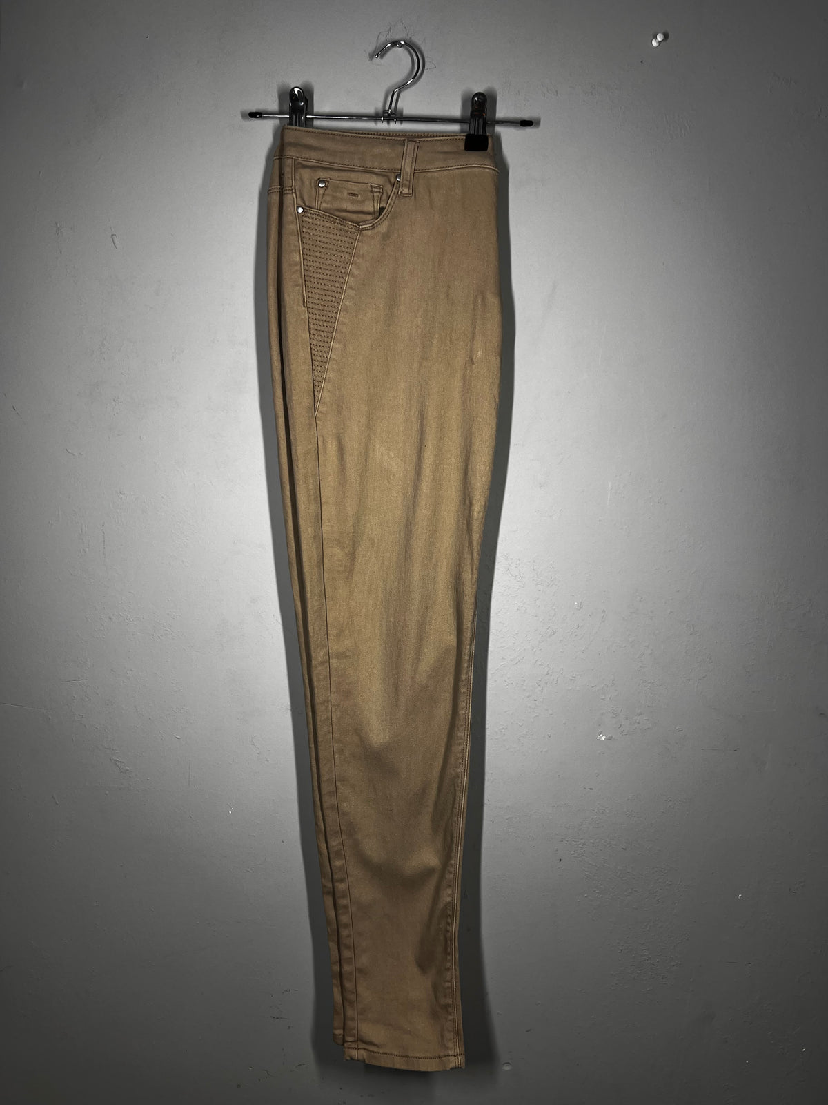Beige Super Soft Skinny Trousers | Women’s Stretch Fit | Best Fit UK 10-12