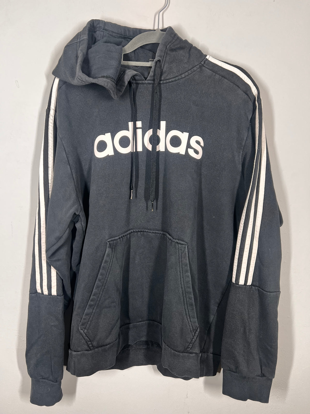 Adidas Black Hoodie | Size Large |Sportswear Gym Casual Logo Hoodie
