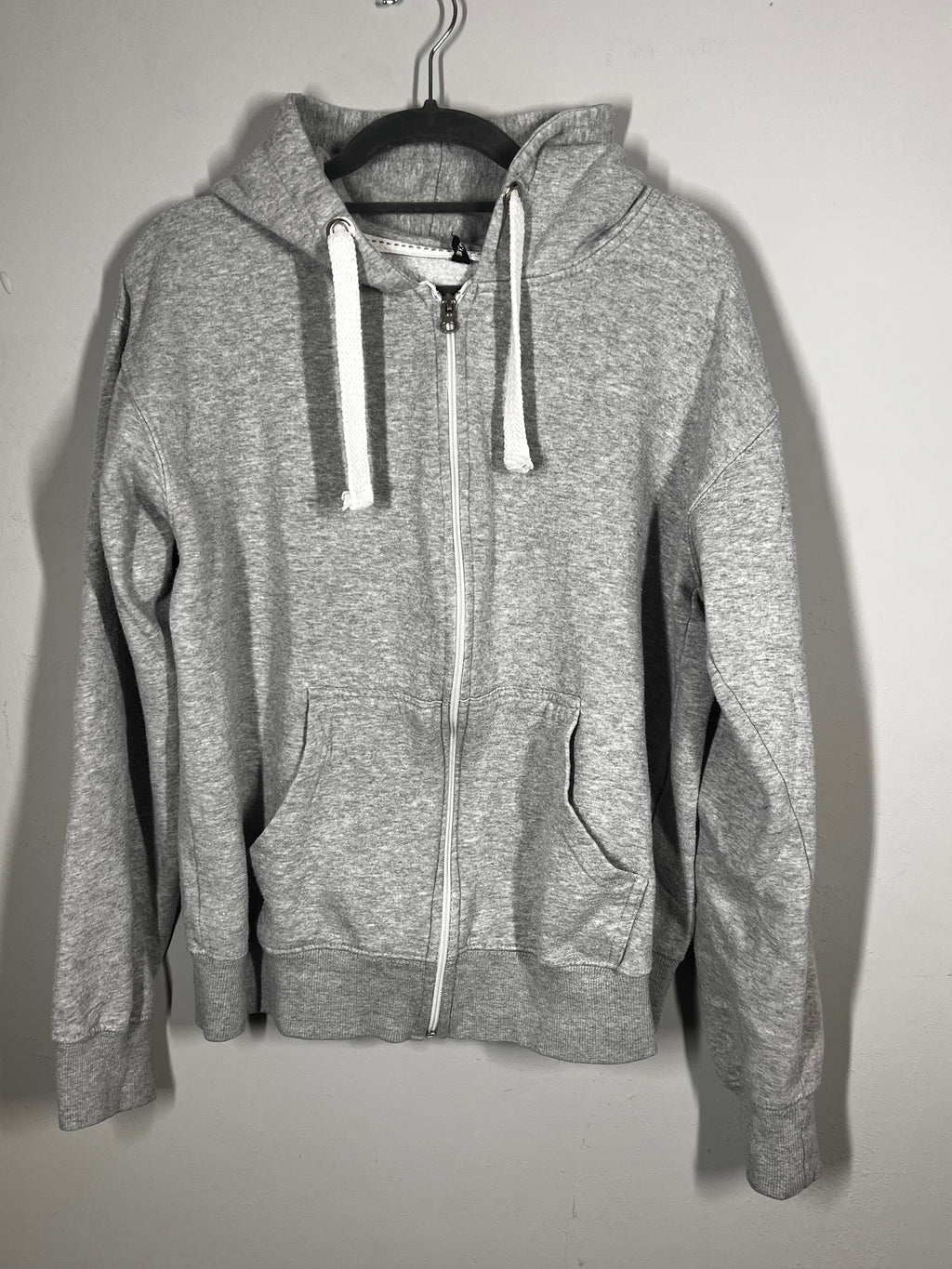 Malaika Grey Zip Hoodie | Full Zip Hooded Sweatshirt | Size XL