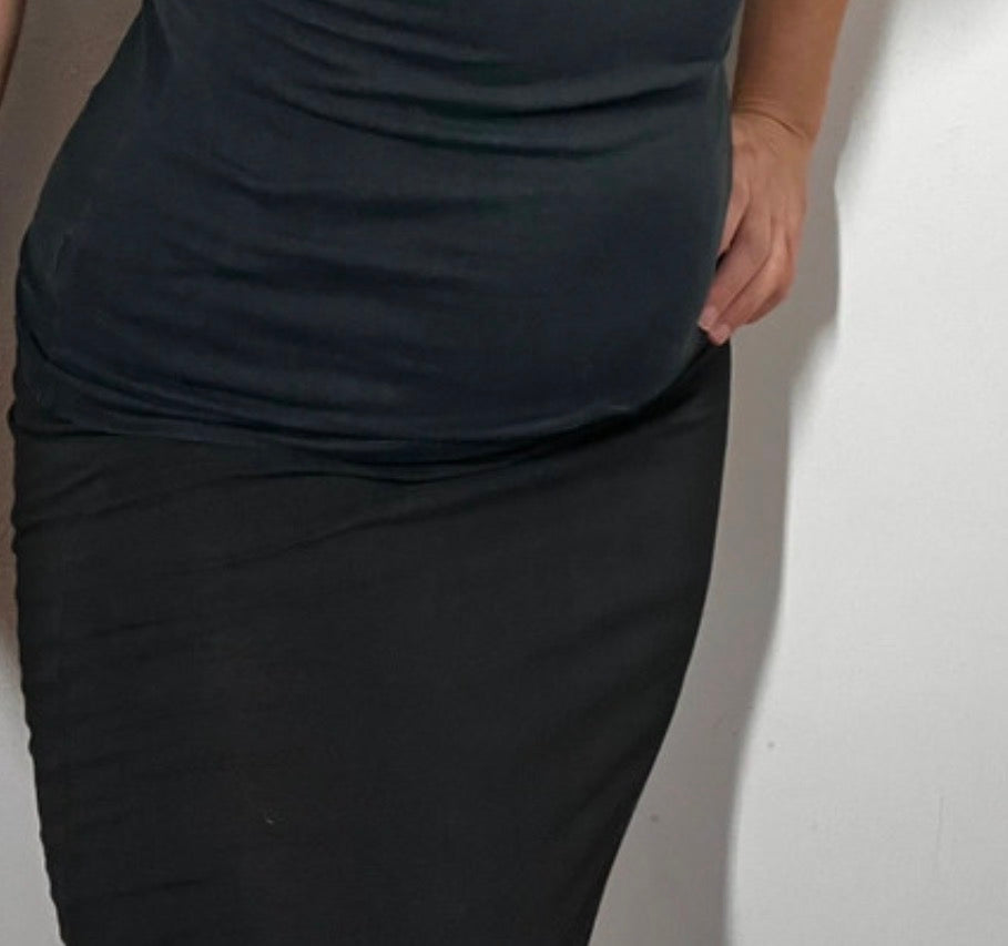 PLT Black Midi Skirt | Women’s Everyday Wardrobe Essential | Size 12-14