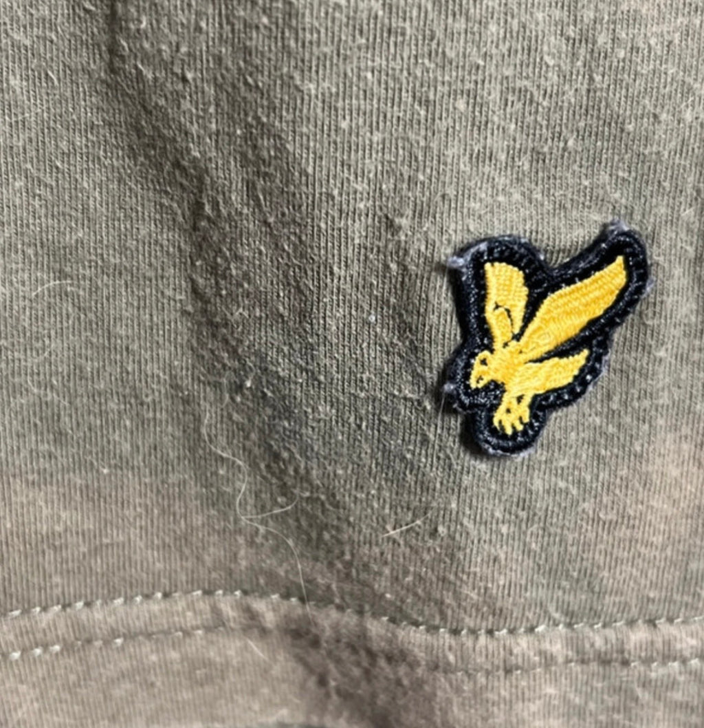 Lyle & Scott Khaki T-Shirt Mens | XL (Fits Large) | Short Sleeve Tee