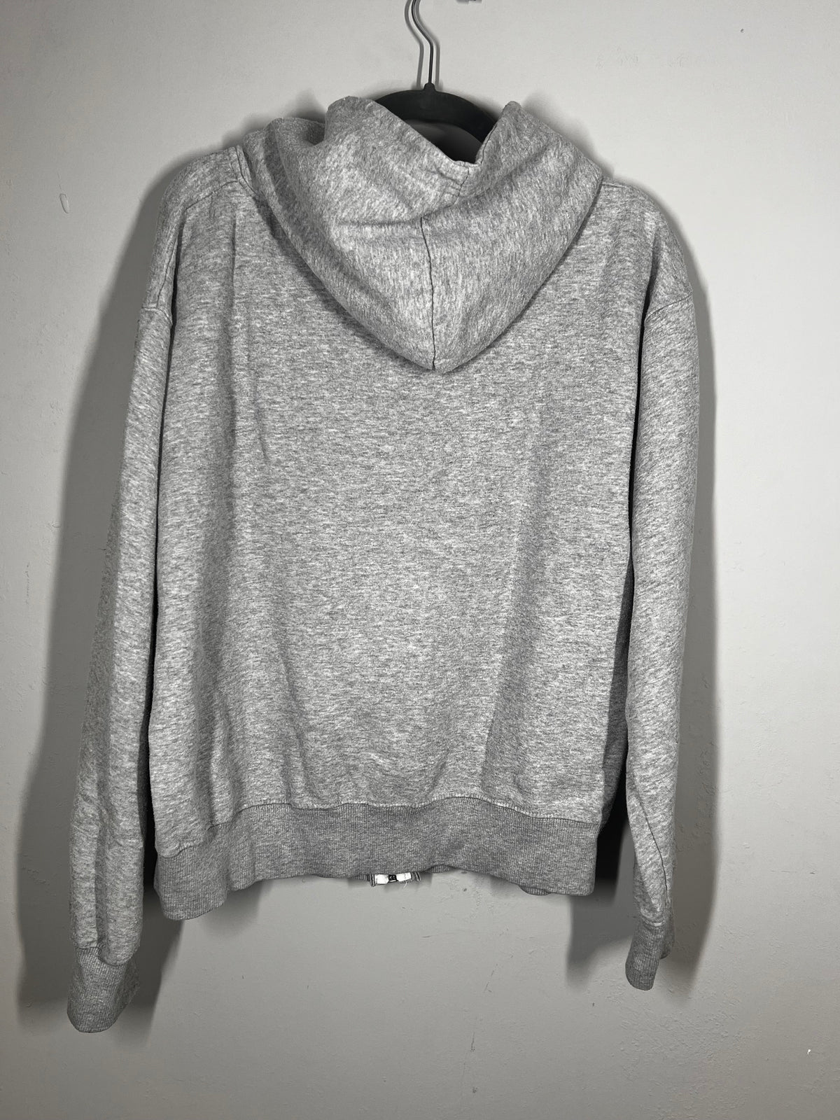 Malaika Grey Zip Hoodie | Full Zip Hooded Sweatshirt | Size XL