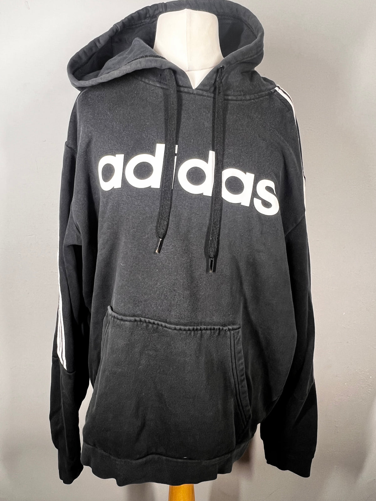 Adidas Black Hoodie | Size Large |Sportswear Gym Casual Logo Hoodie