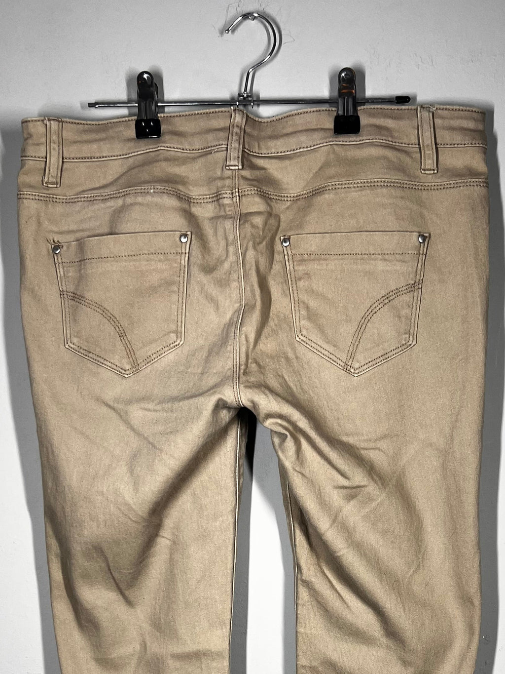 Beige Super Soft Skinny Trousers | Women’s Stretch Fit | Best Fit UK 10-12
