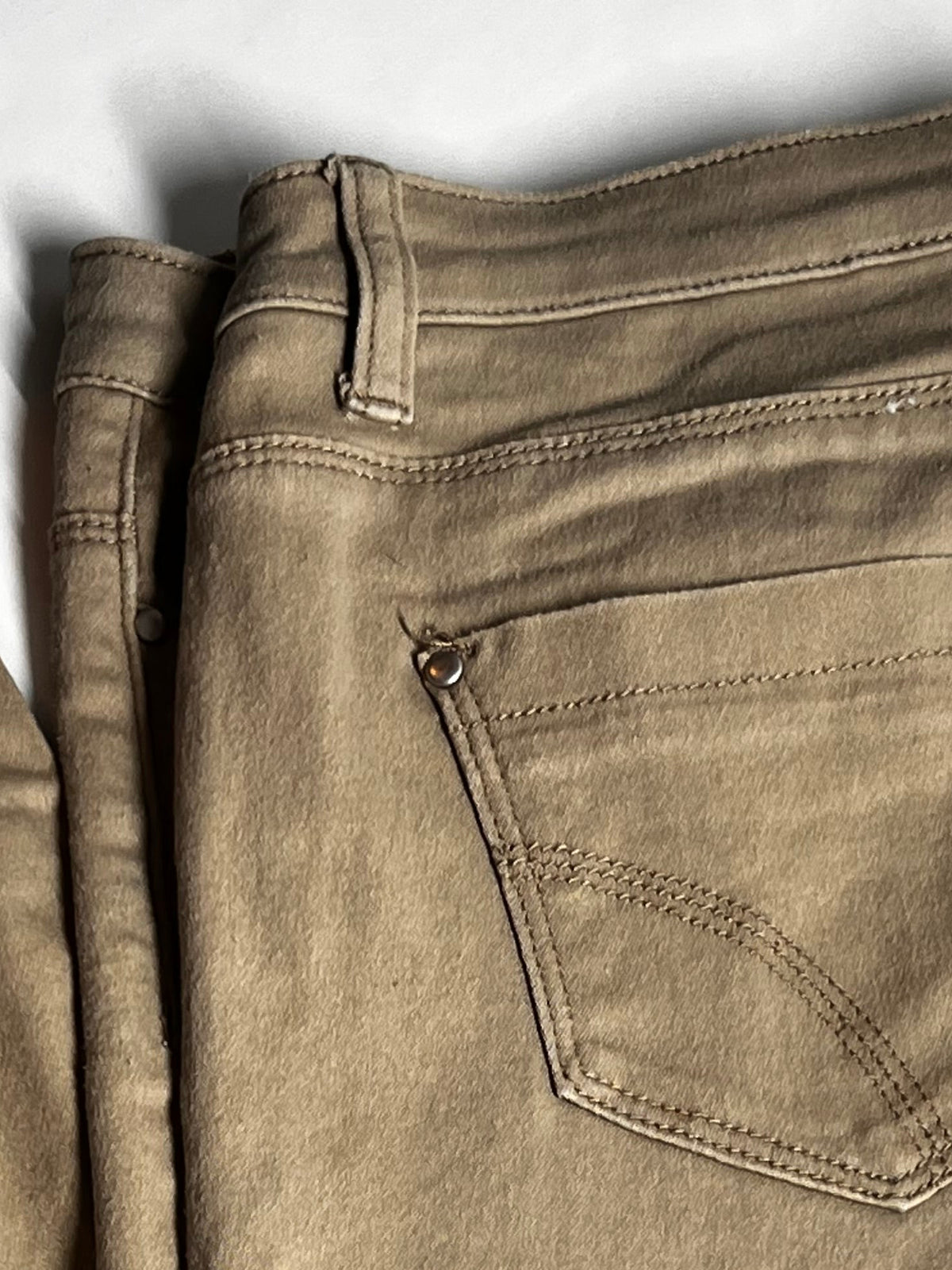 Beige Super Soft Skinny Trousers | Women’s Stretch Fit | Best Fit UK 10-12