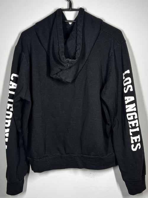 Atmosphere Black Hoodie | Los Angeles Sleeve Print | Women’s Size 14/16