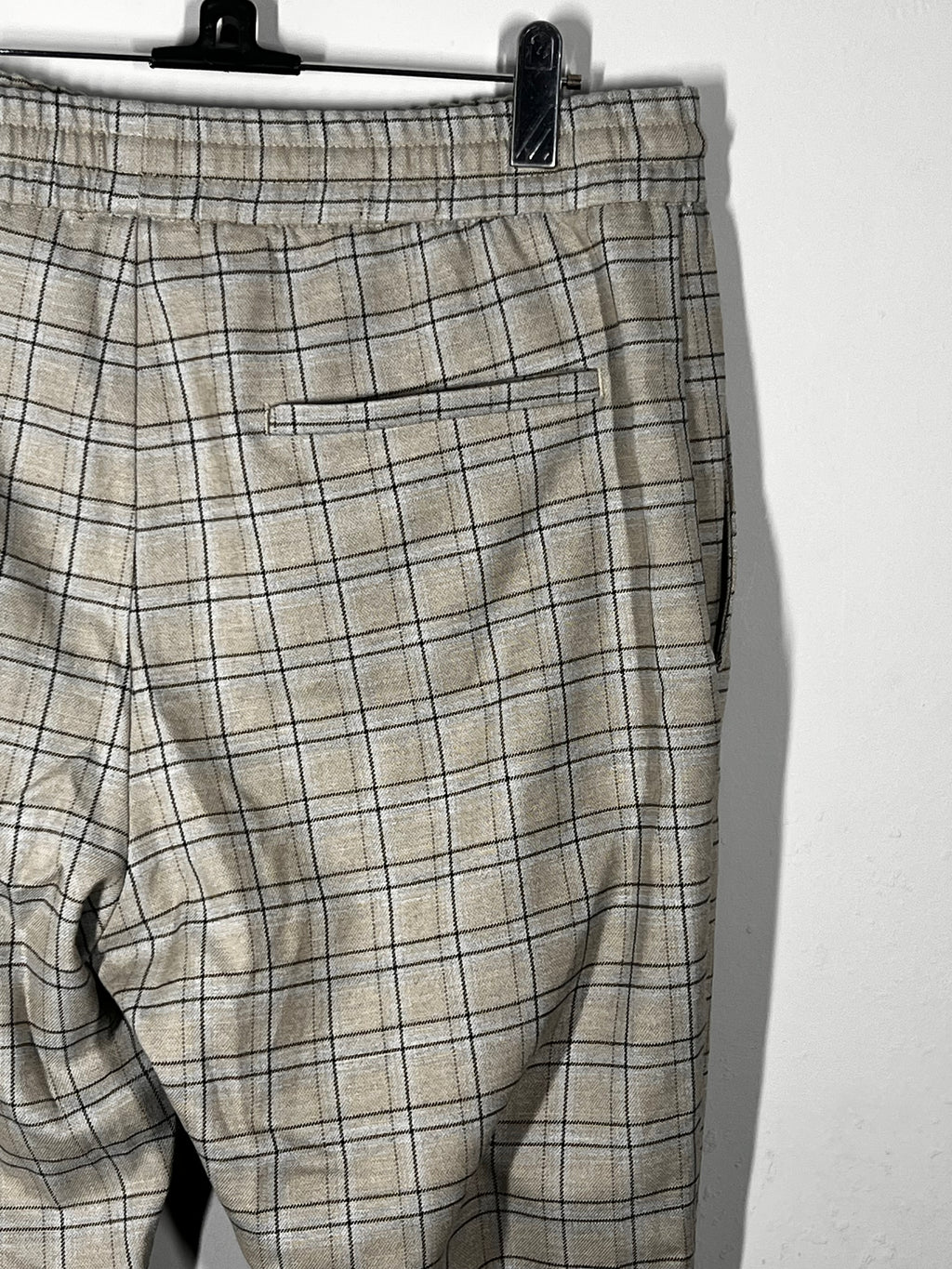 Only & Sons |Check Tapered Trousers |Size Large |Cropped Smart Casual Unisex