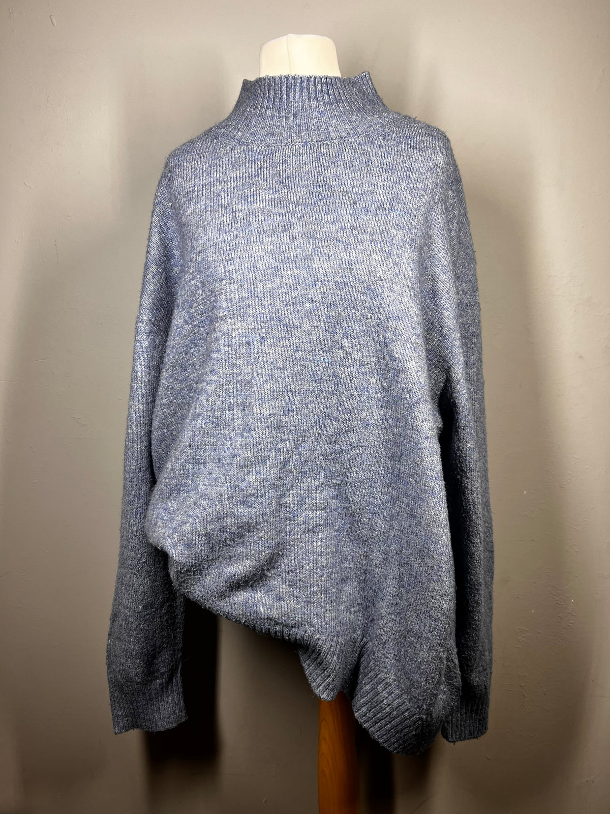 F&F Blue Chunky Knit Jumper |Size 14-16 |Oversized Cosy Winter Sweater