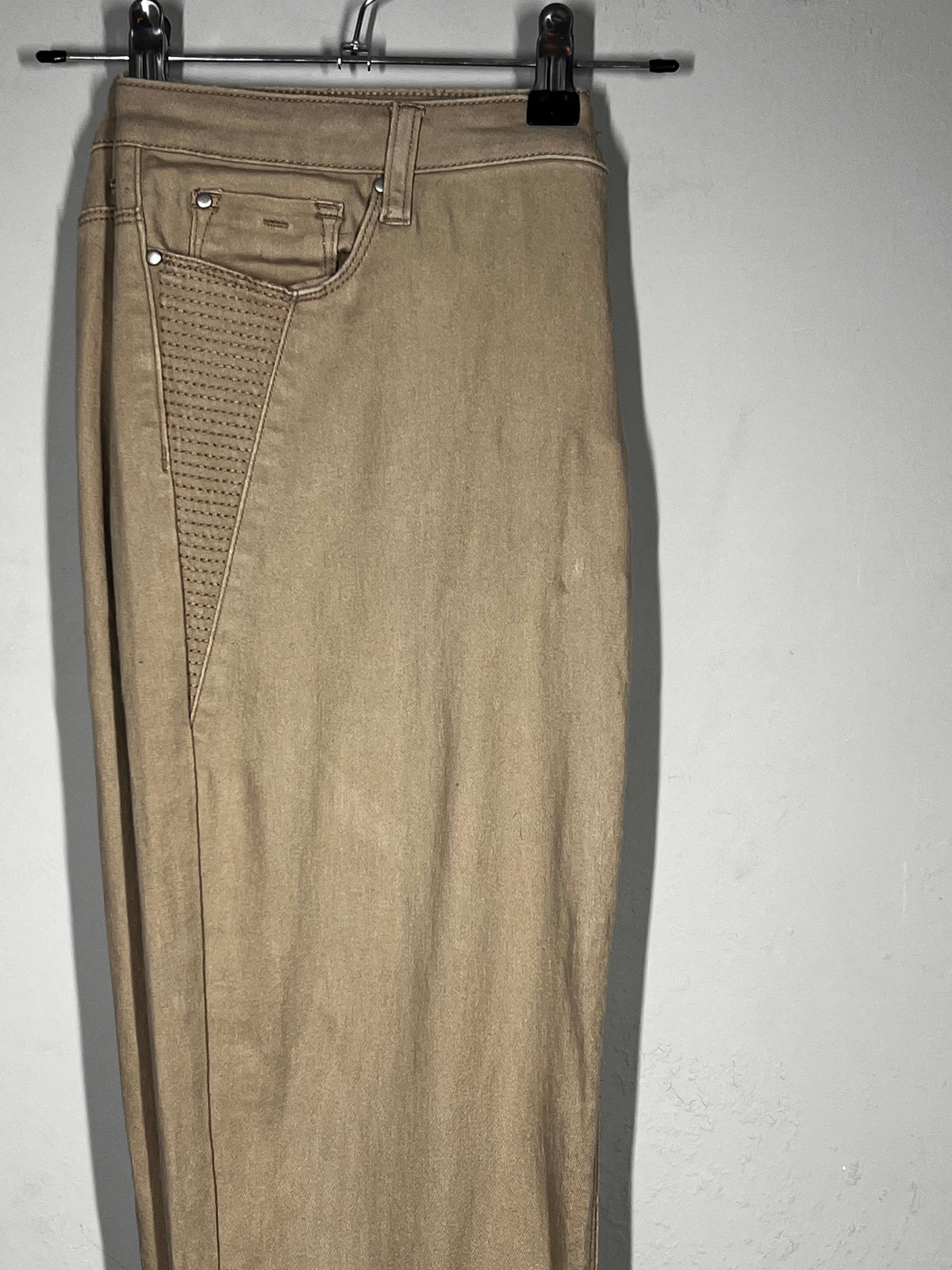 Beige Super Soft Skinny Trousers | Women’s Stretch Fit | Best Fit UK 10-12