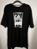 Adidas Black Logo T-Shirt | Casual Sportswear Tee | Size XL