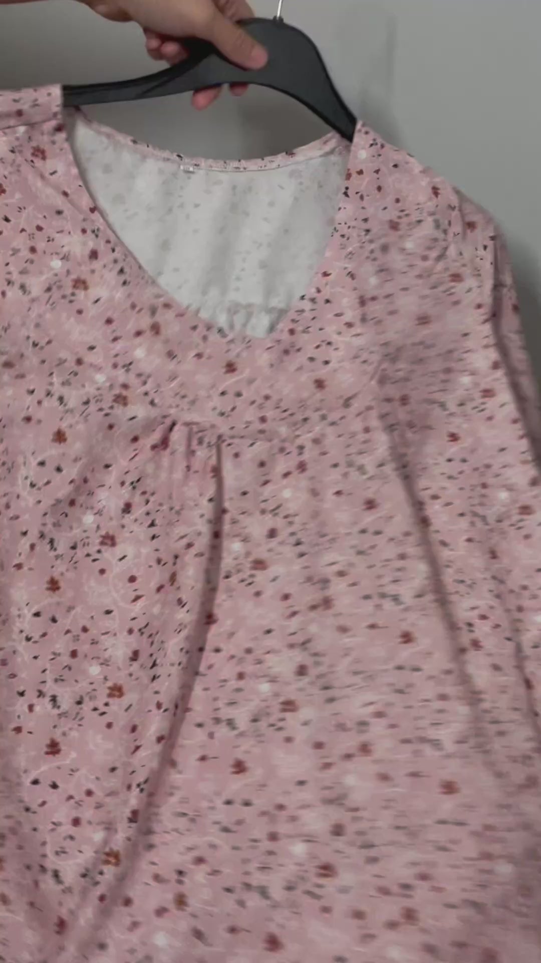 Pink Floral Maternity Blouse | Women’s Pregnancy Top | Size 2XL